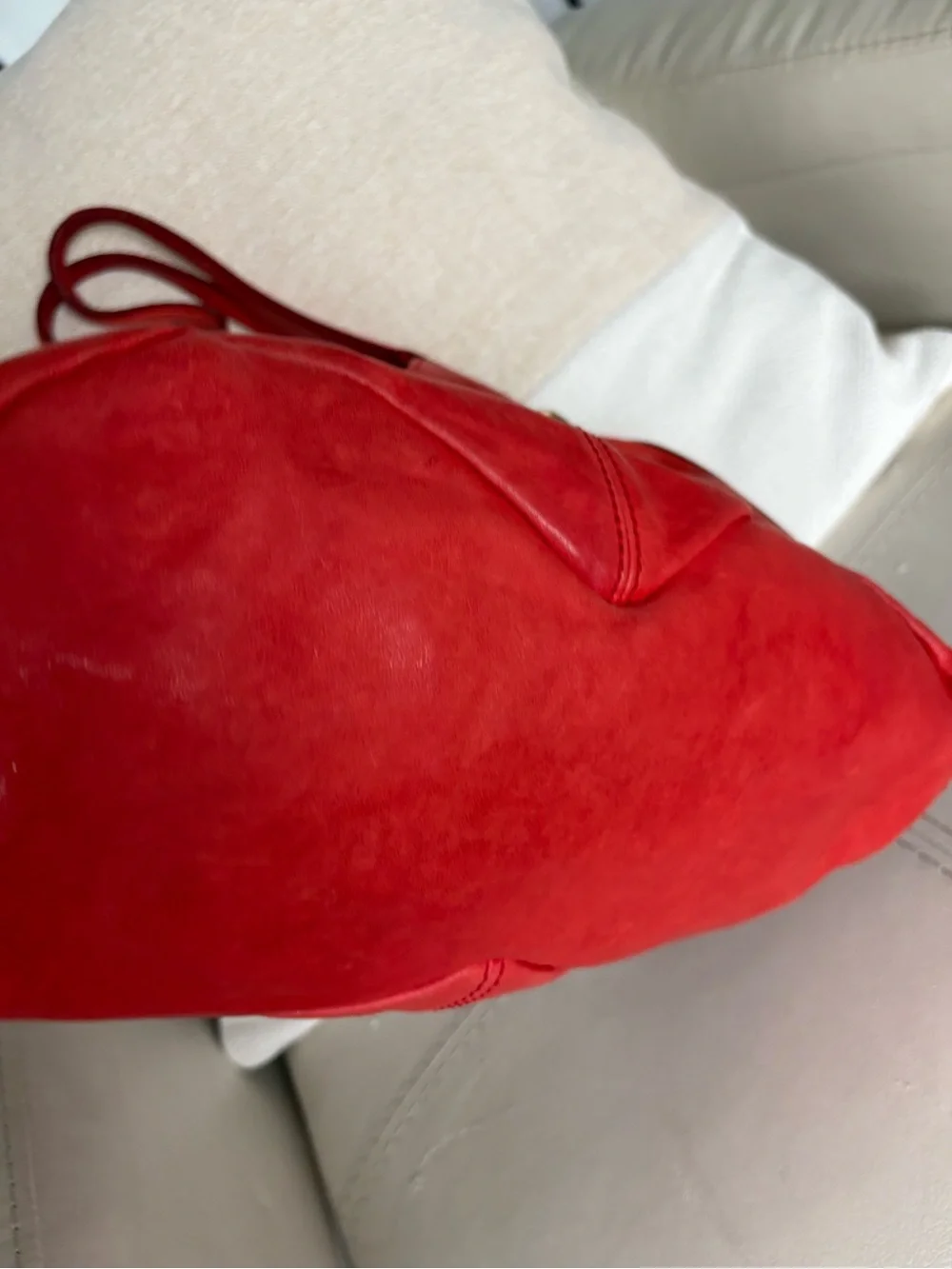 Givenchy Brick Red Leather Hobo Shoulder Bag